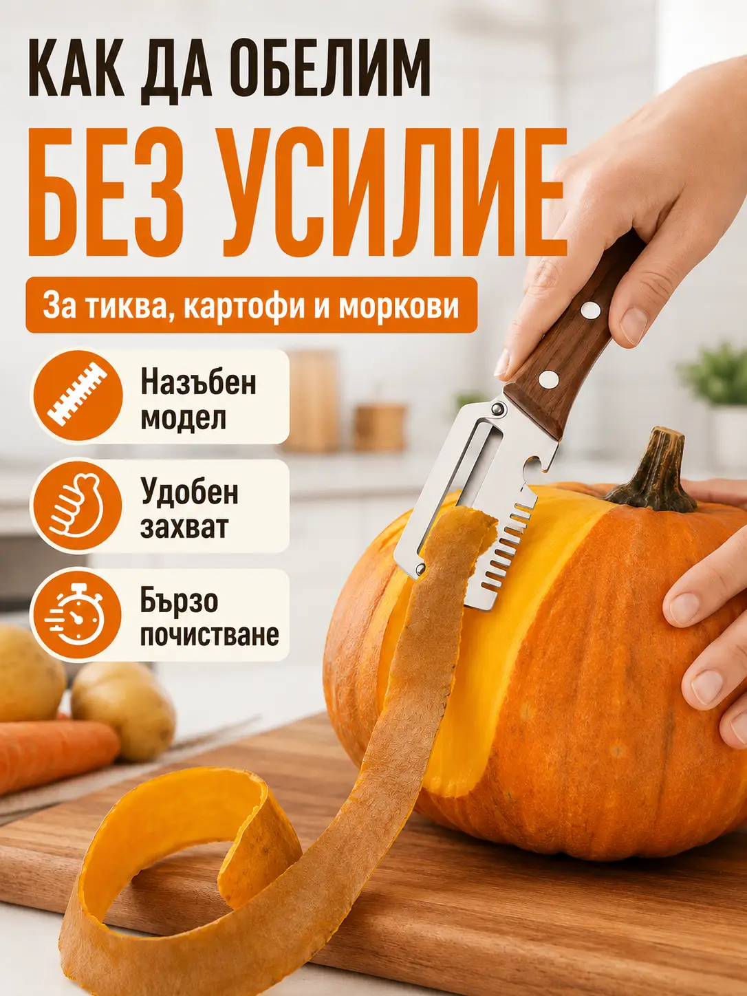 Назъбена белачка за дебели кори
